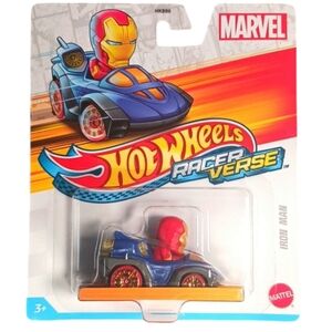 Marvel × Hot Wheels IRONMAN, 1:64, Red Gold+ Blue.
